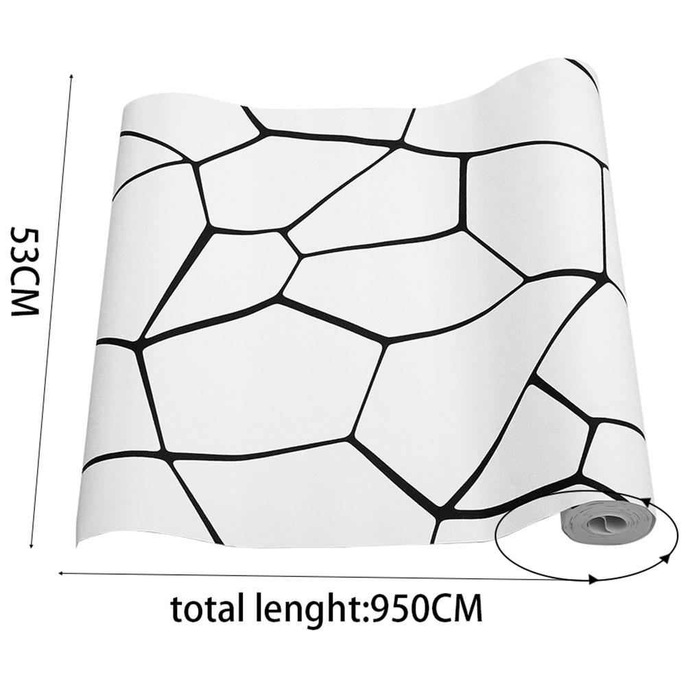 Living and Home Abstract Geometric Black and White Wallpaper Image 9