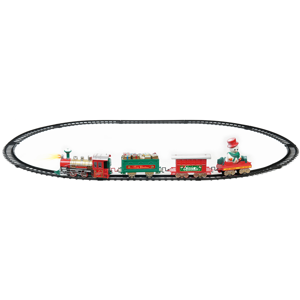 St Helens 3 Carriages Battery Operated Christmas Train Set Image 3
