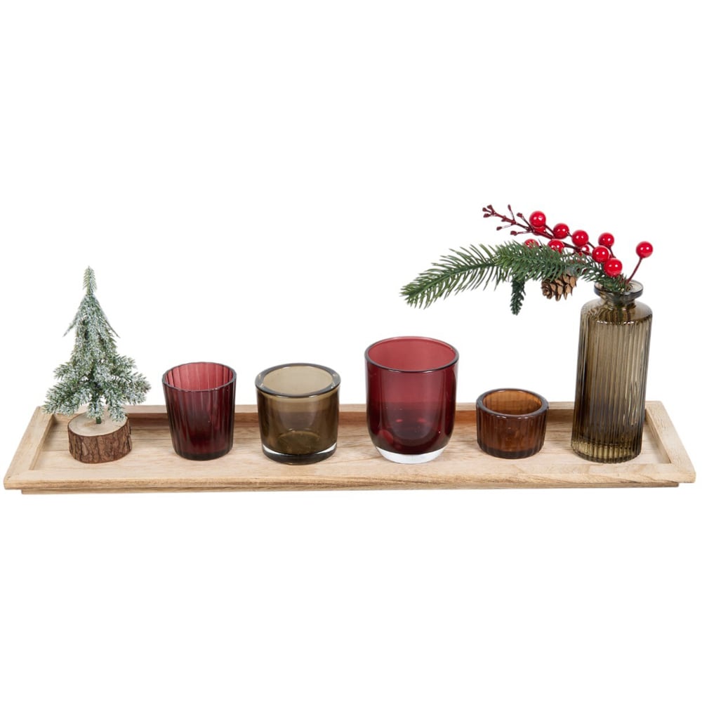 Forest Festive Candle Tray Image 1