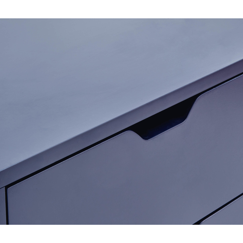 GFW Nyborg 2 Drawer Nightshadow Blue Bedside Table Image 6