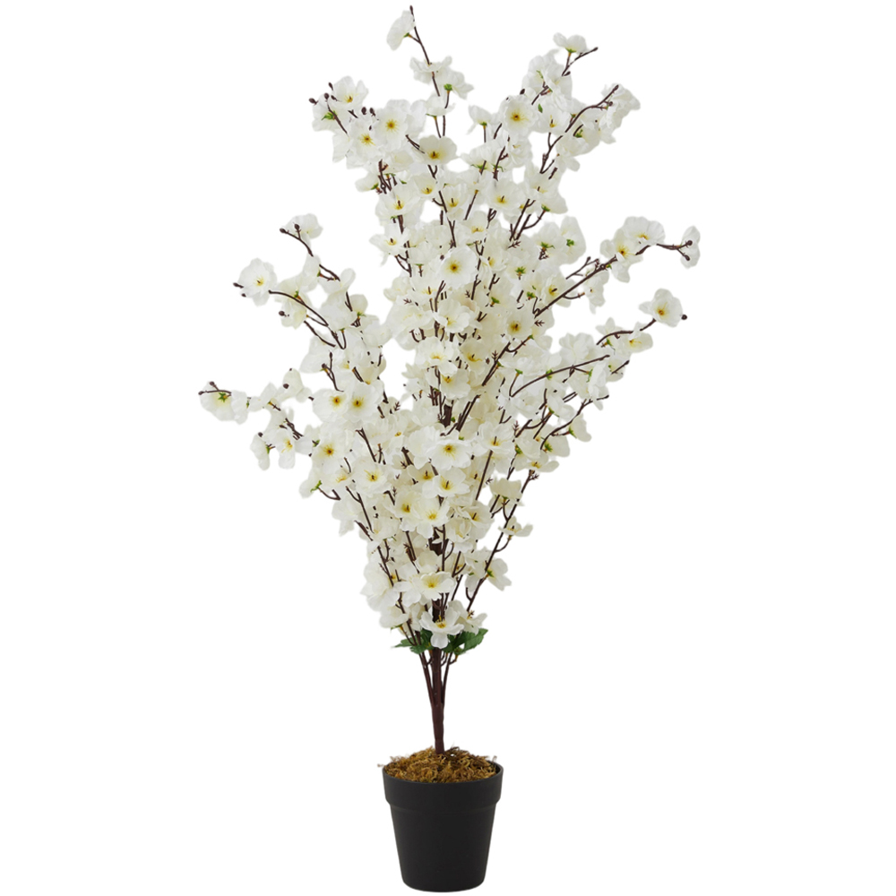 Living and Home Decorative Artificial Wintersweet Plant in Pot 95cm Image 2