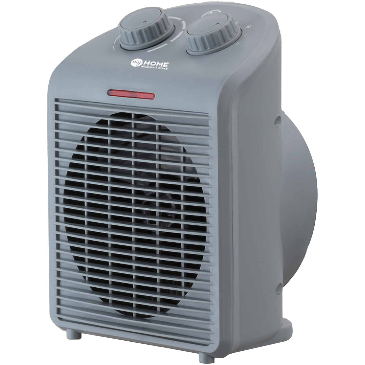 Upright Portable Fan Heater Grey Image 1