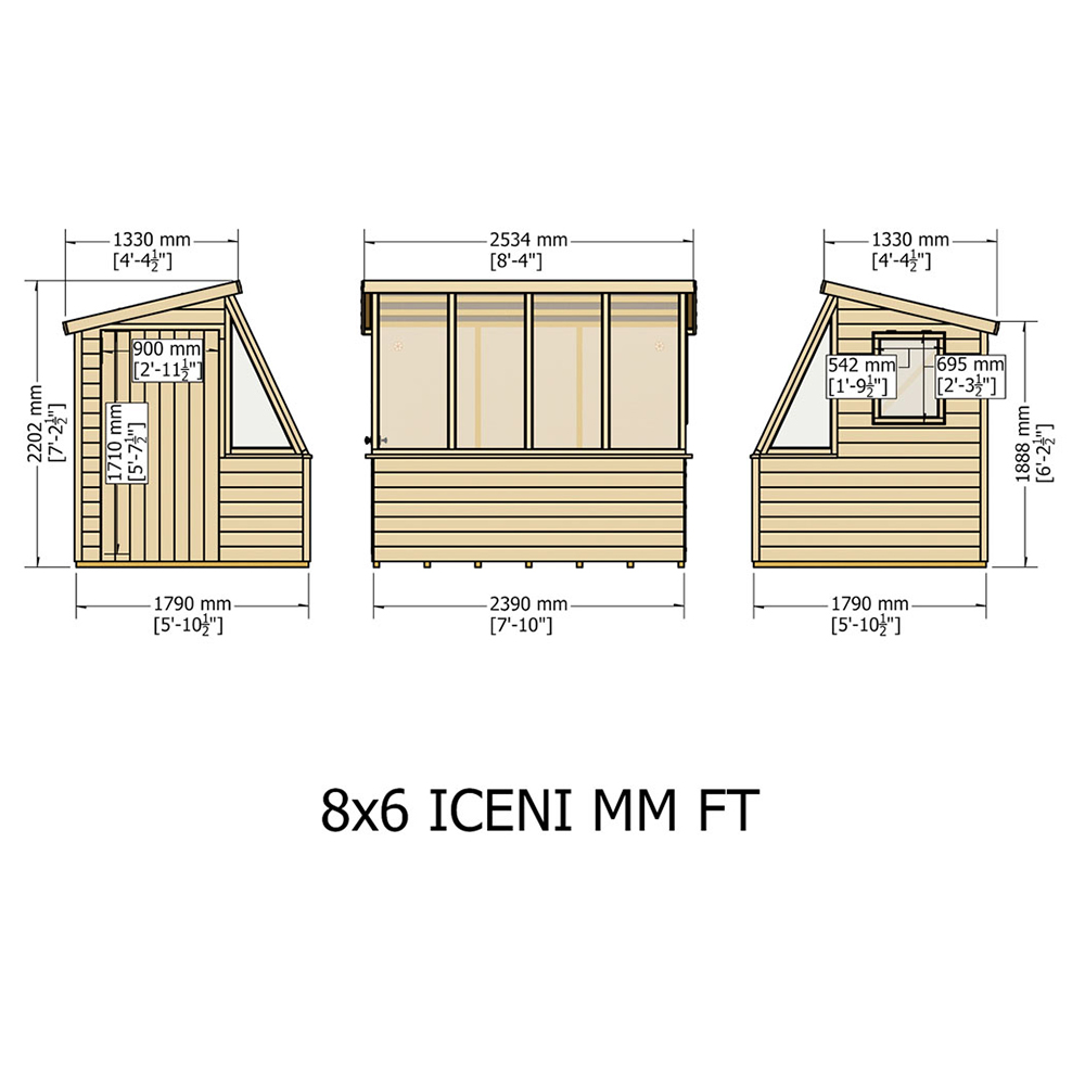 Shire 8 x 6ft Style A Shiplap Potting Shed Image 4