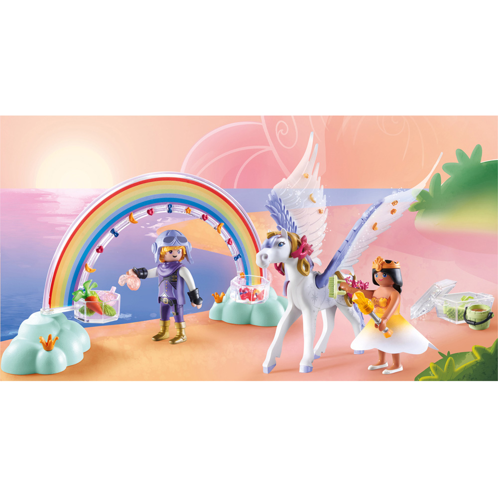 Playmobil Pegasus with Rainbow in the Clouds Playset 85 Piece Image 5