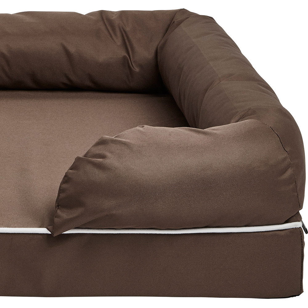 Bunty Large Brown Cosy Couch Pet Mattress Bed