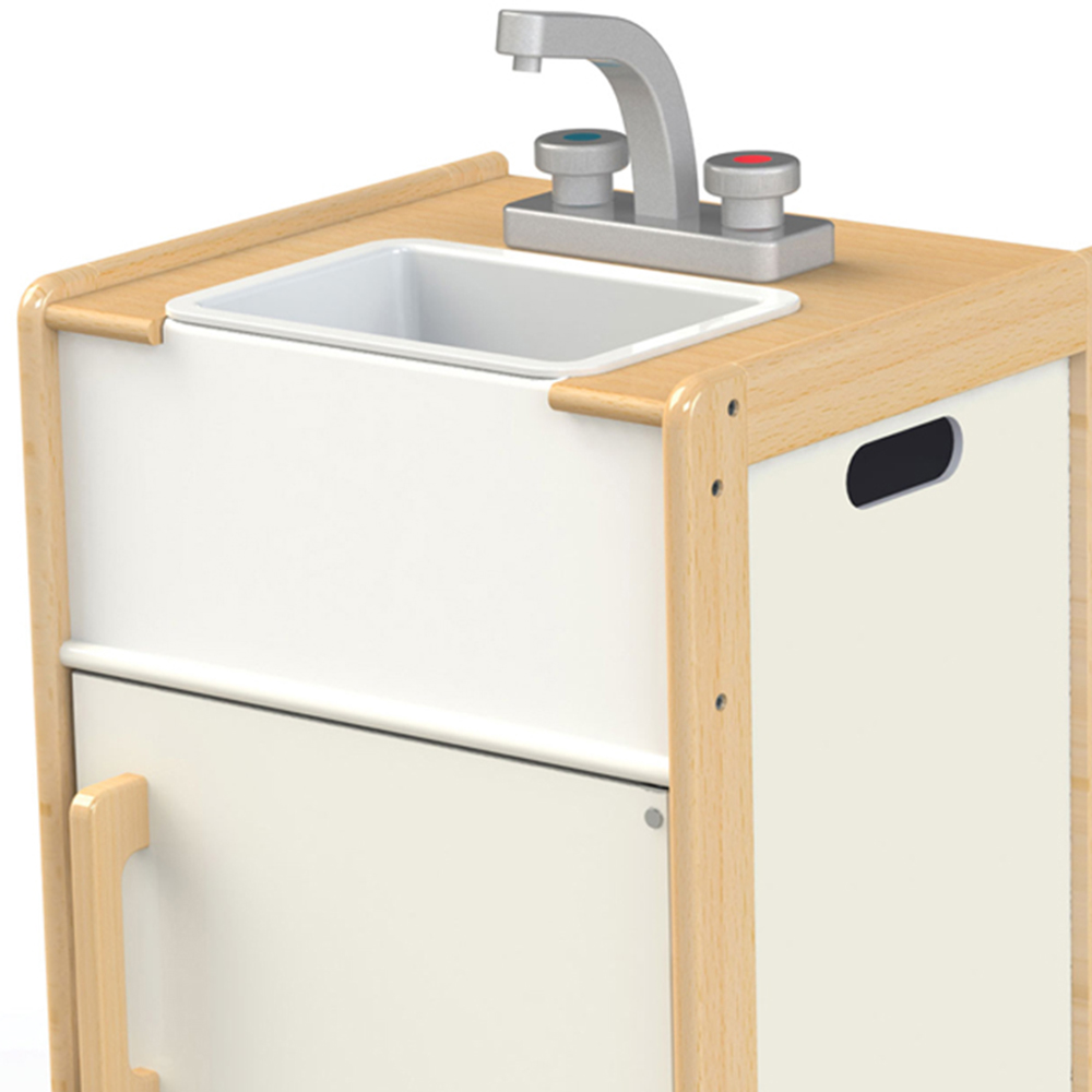 Tidlo Wooden White Toy Sink Image 3