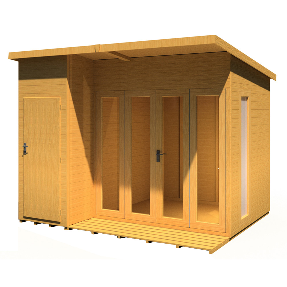 Shire Aster 10 x 8ft Double Door Contemporary Summerhouse Image 1