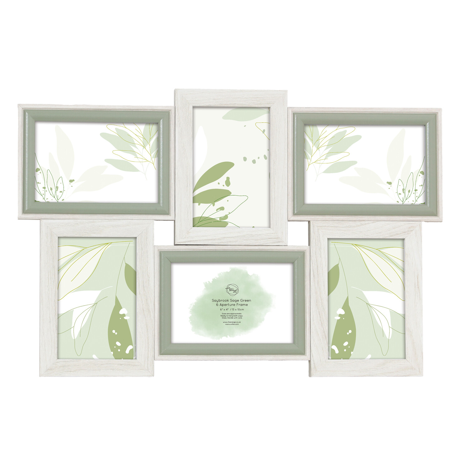 Saybrook Multi Aperture Frame - Sage Green / 33.6cm Image 1