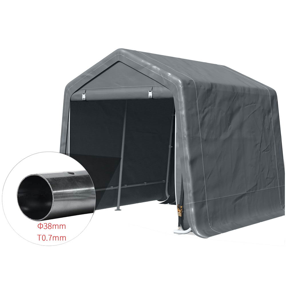 Outsunny 9.1 x 7.8ft Dark Grey Garden Storage Tent Image 5
