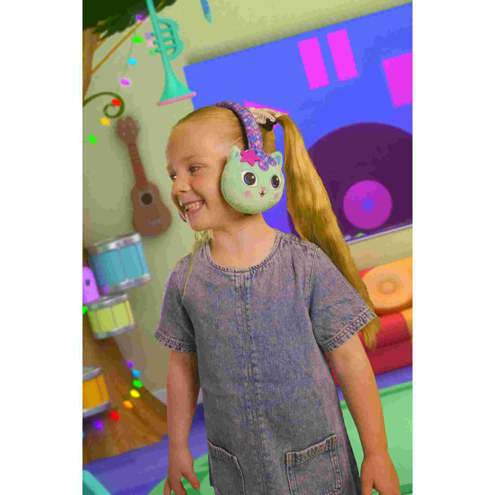 Lazerbuilt Gabby’s Dollhouse Mercat Plush Bluetooth Headphones  Image 2