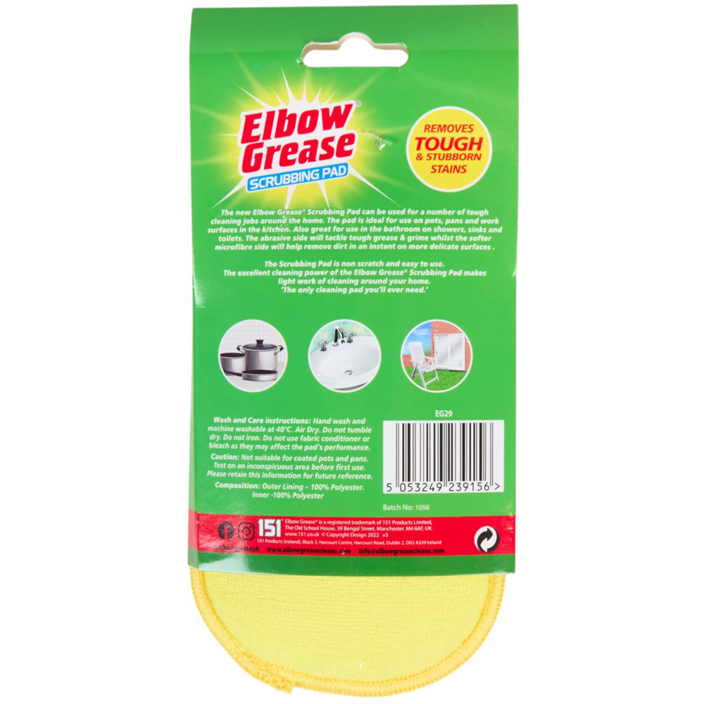 Elbow Grease Scrubbing Pad - Yellow Image 2