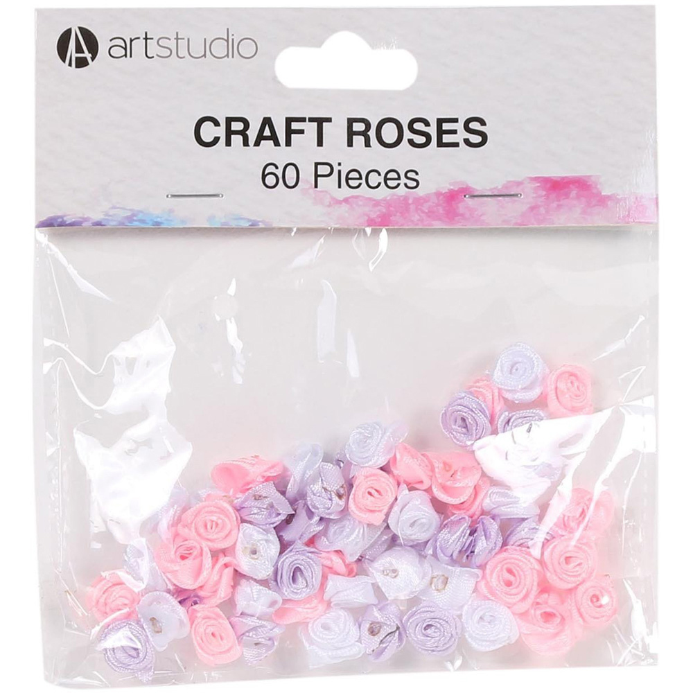 Pack of 60 Art Studio Craft Roses Image 2