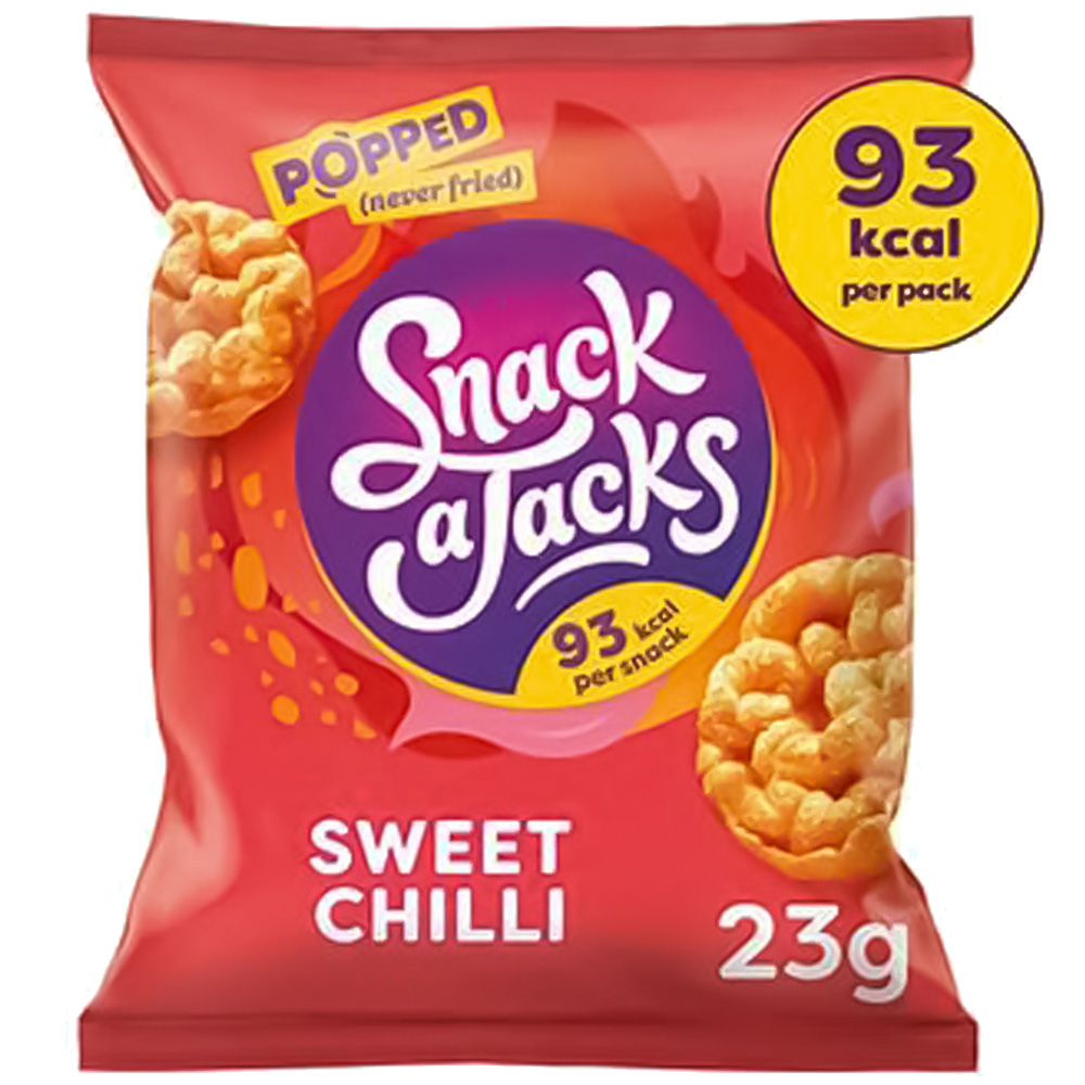 Snack a Jacks Sweet Chilli Rice Cakes Crisps 23g Image 1
