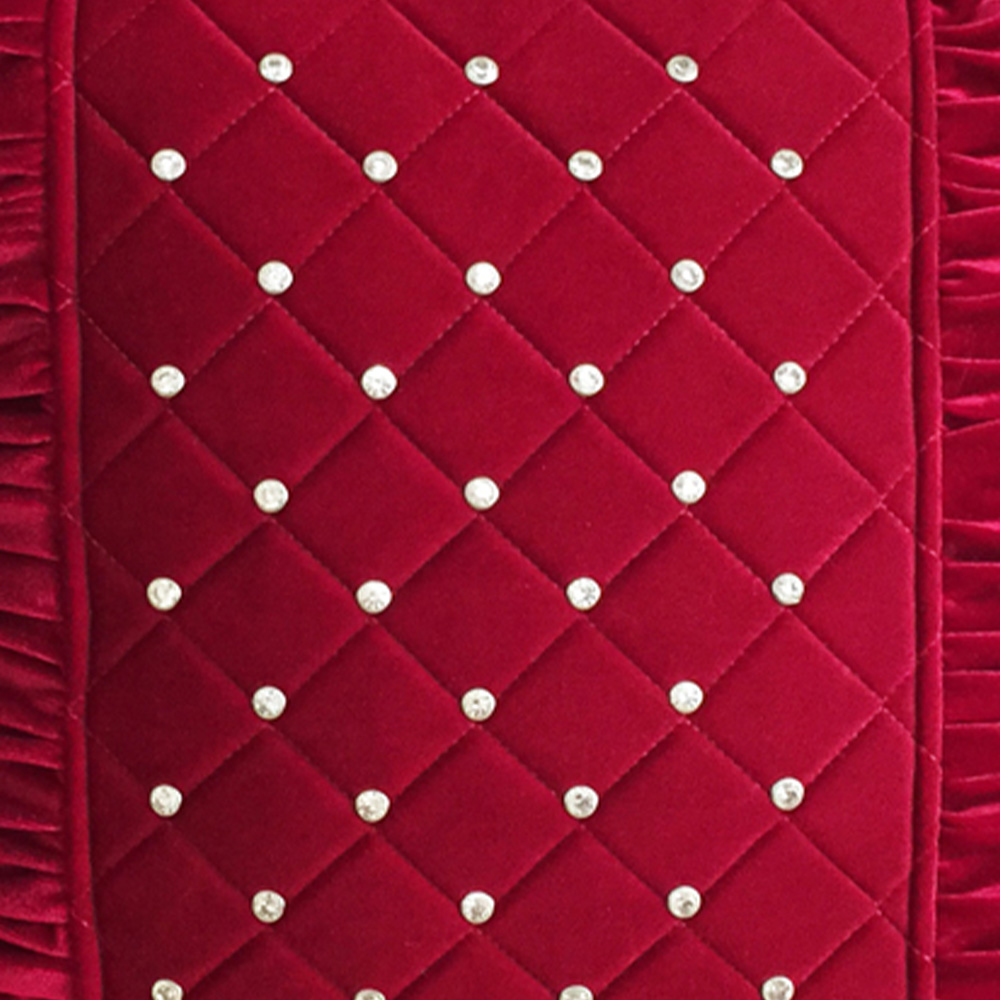 Intimates Velvet Pleated Studded Cushion 45 x 45cm Image 2