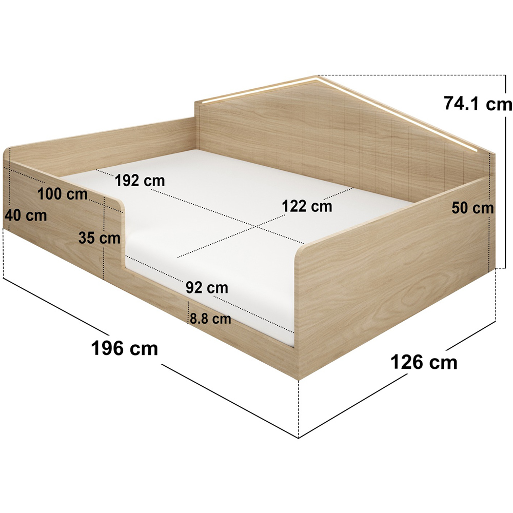 Flair Wilbur Small Double Natural Montessori Bed Image 8