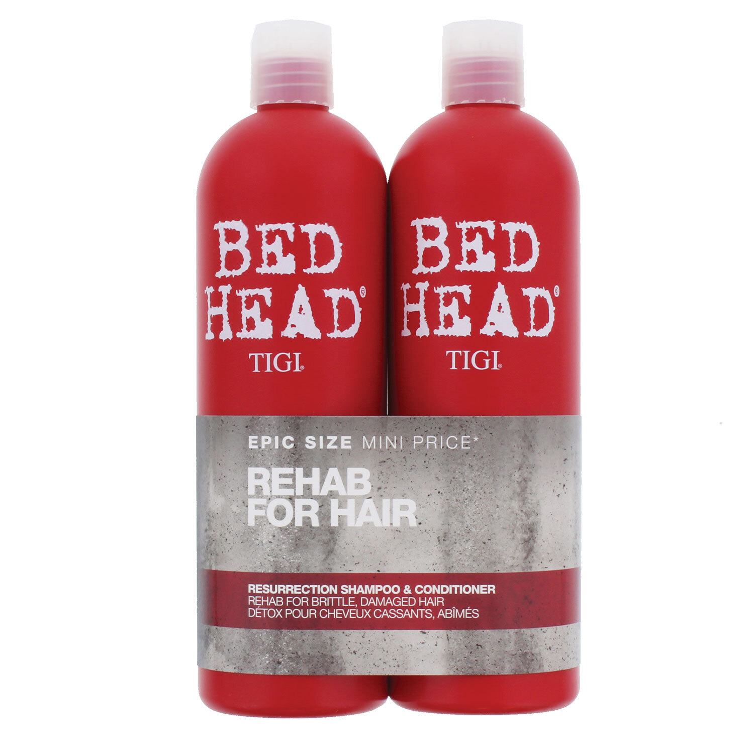TIGI Bed Head Rehab for Hair Shampoo and Conditioner Set 750ml Image 1