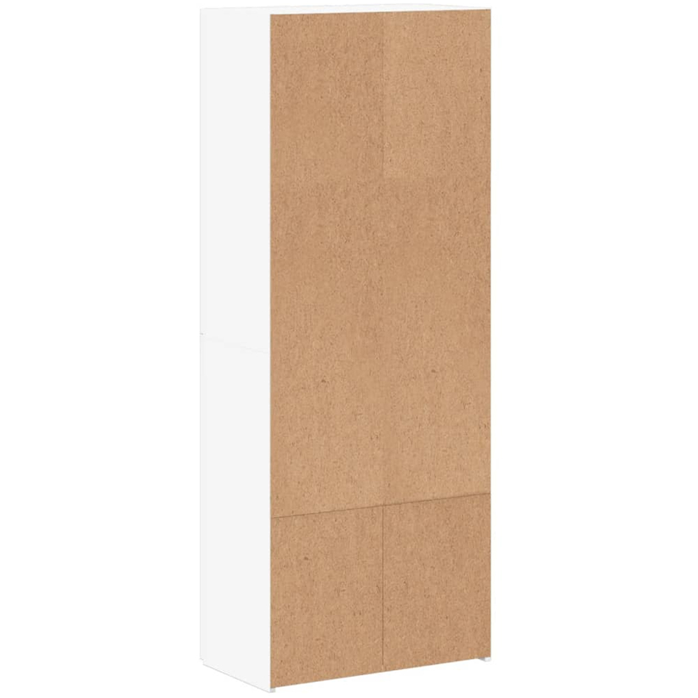 vidaXL 4 Door White File Cabinet Image 6