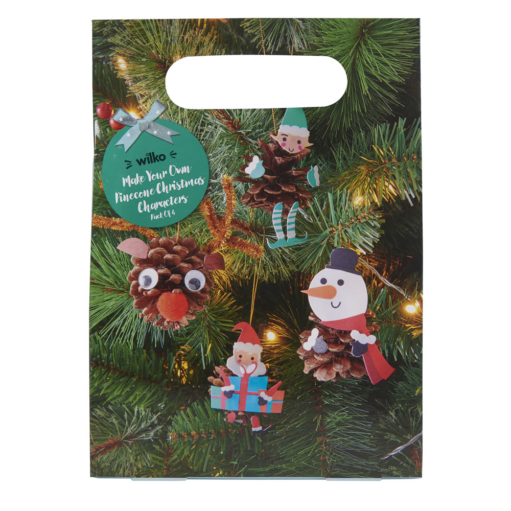 Wilko Christmas Make Your Own Pinecone Characters Image 1