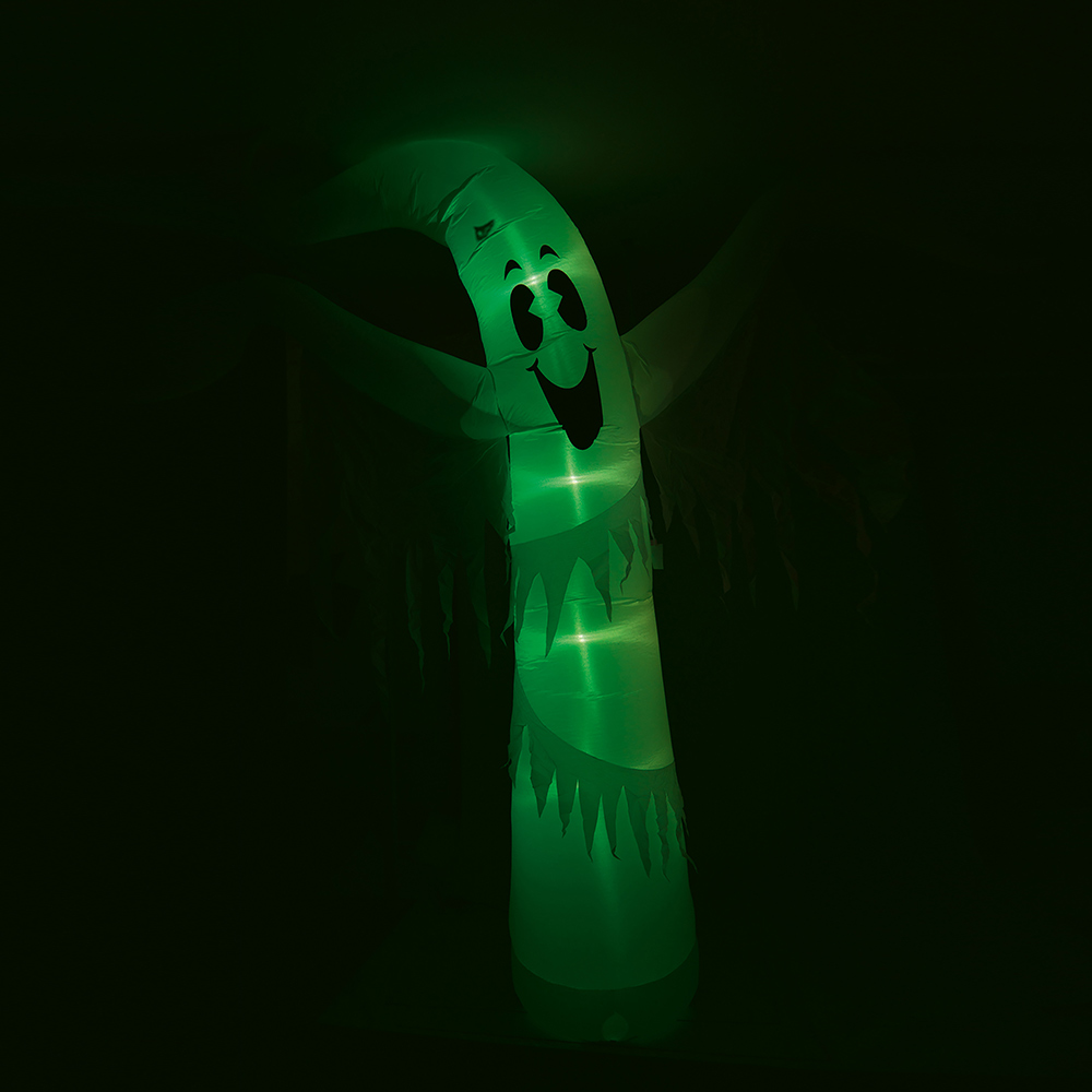 Premier Light Up Inflatable Ghost with Multicolour LED Lights 3.6m Image 5