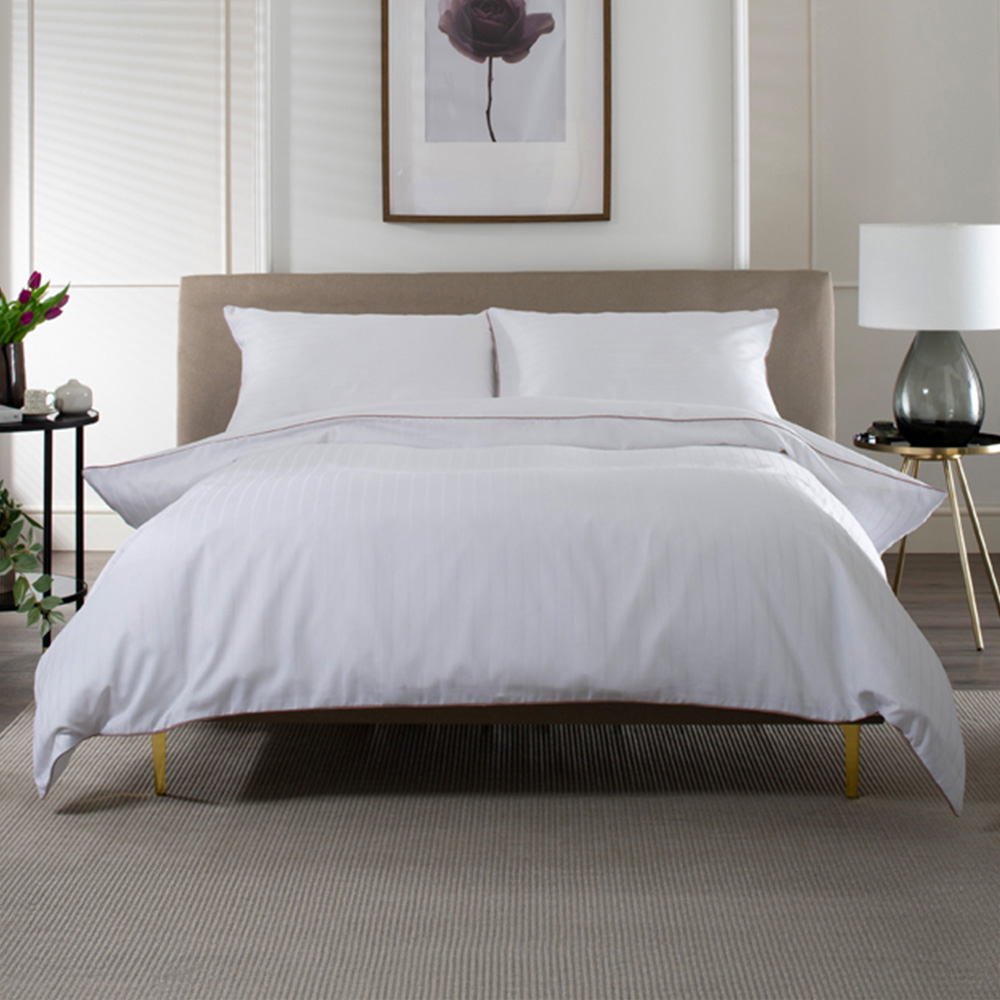 The Lyndon Company Durrants Lane Super King Size White Duvet Set Image 1