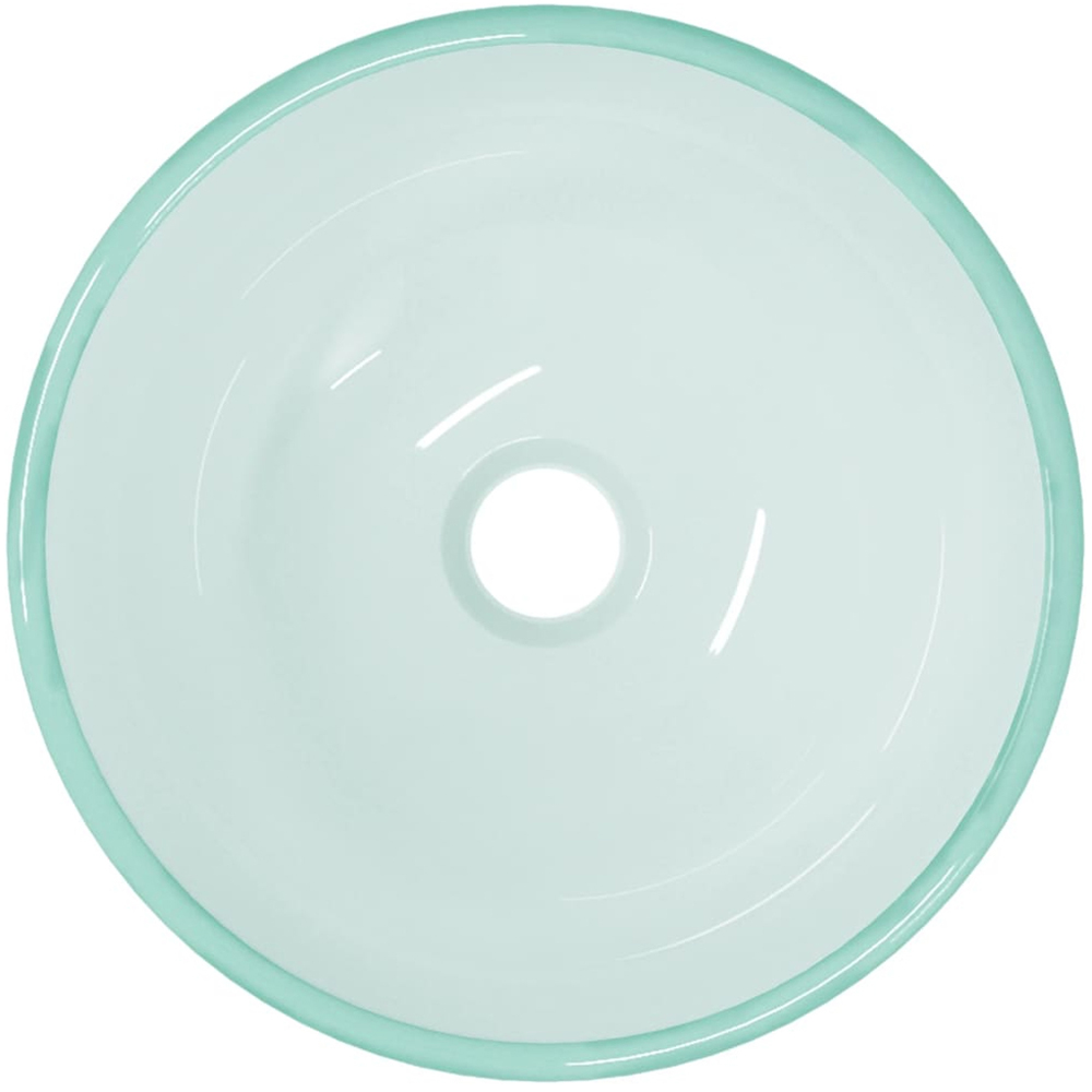 vidaXL Frosted Tempered Glass Round Wash Basin 120 x 300mm Image 2