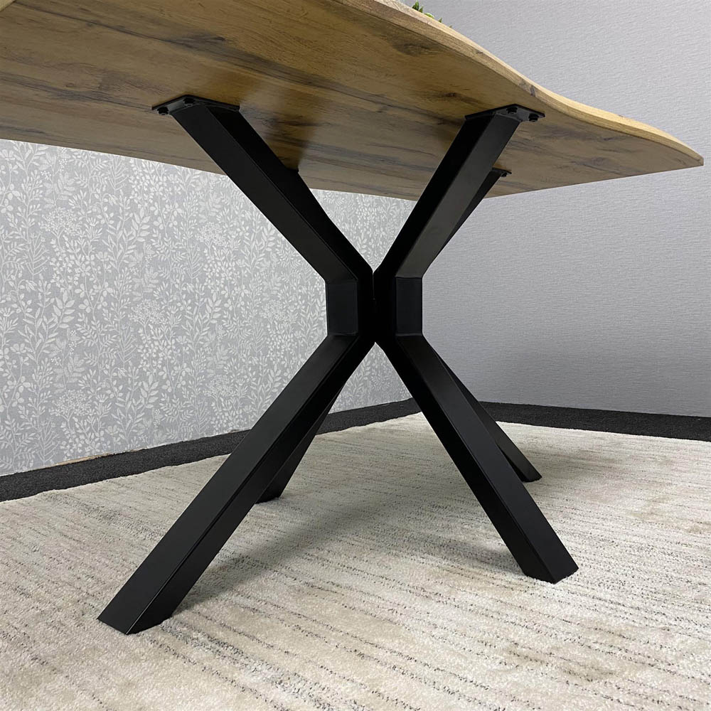 Portland 6 Seater Grey and Black MDF Dining Set with Velvet Chairs and Bench Image 4