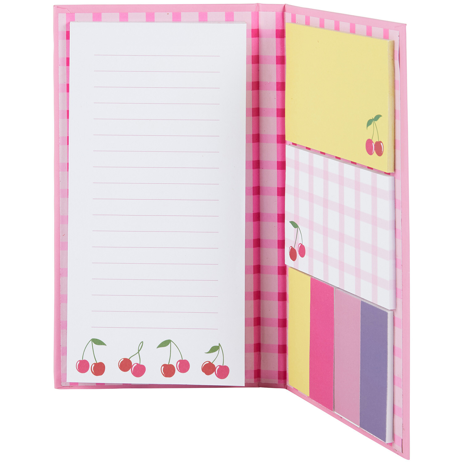Magnetic Memo Pad with Sticky Notes  - Pink Image 4