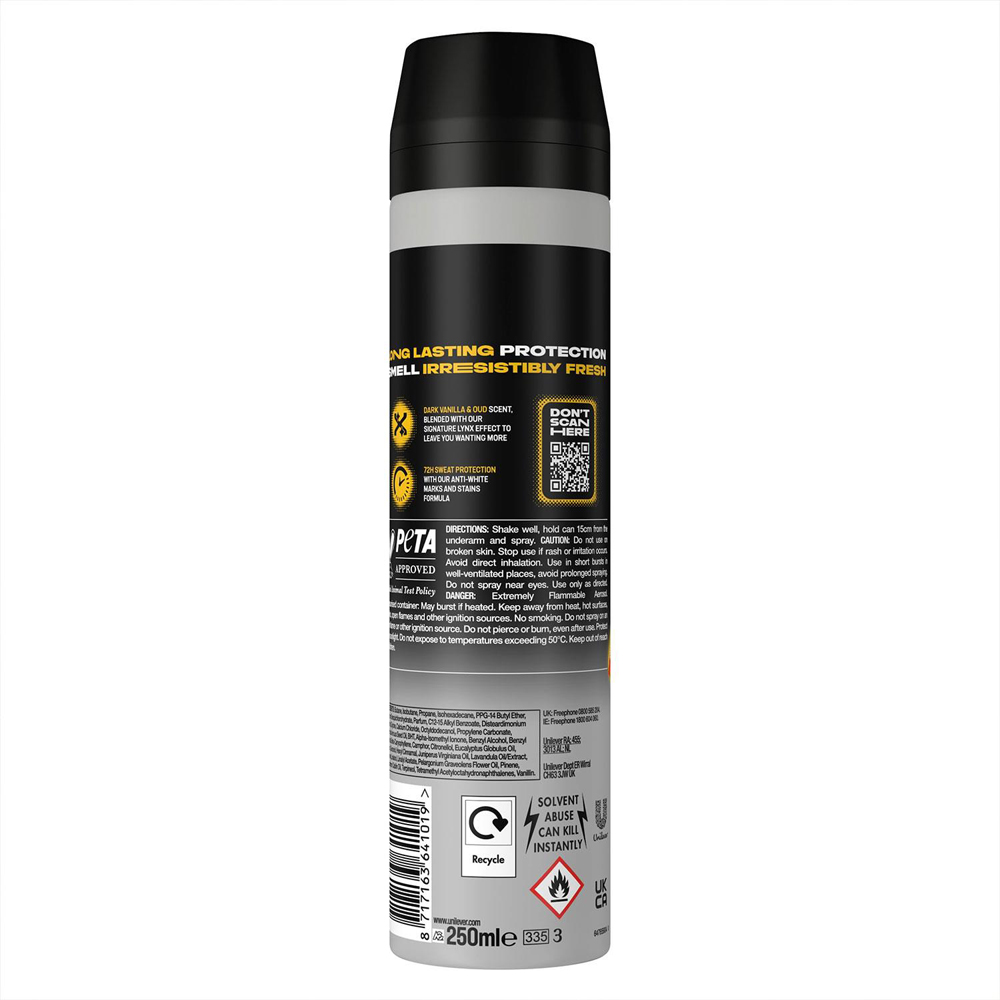 Lynx Gold Shower Gel 500ml and XXL Anti-Perspirant Spray Bundle Image 8