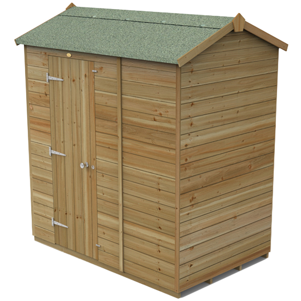 Forest Garden Timberdale 6 x 4ft Reverse Apex Garden Shed Image 1
