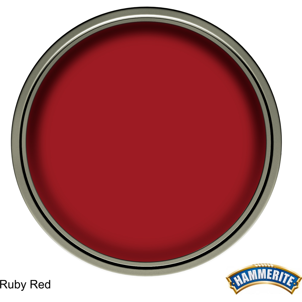 Hammerite Ultima Smooth Ruby Red Metal Paint 750ml Image 3