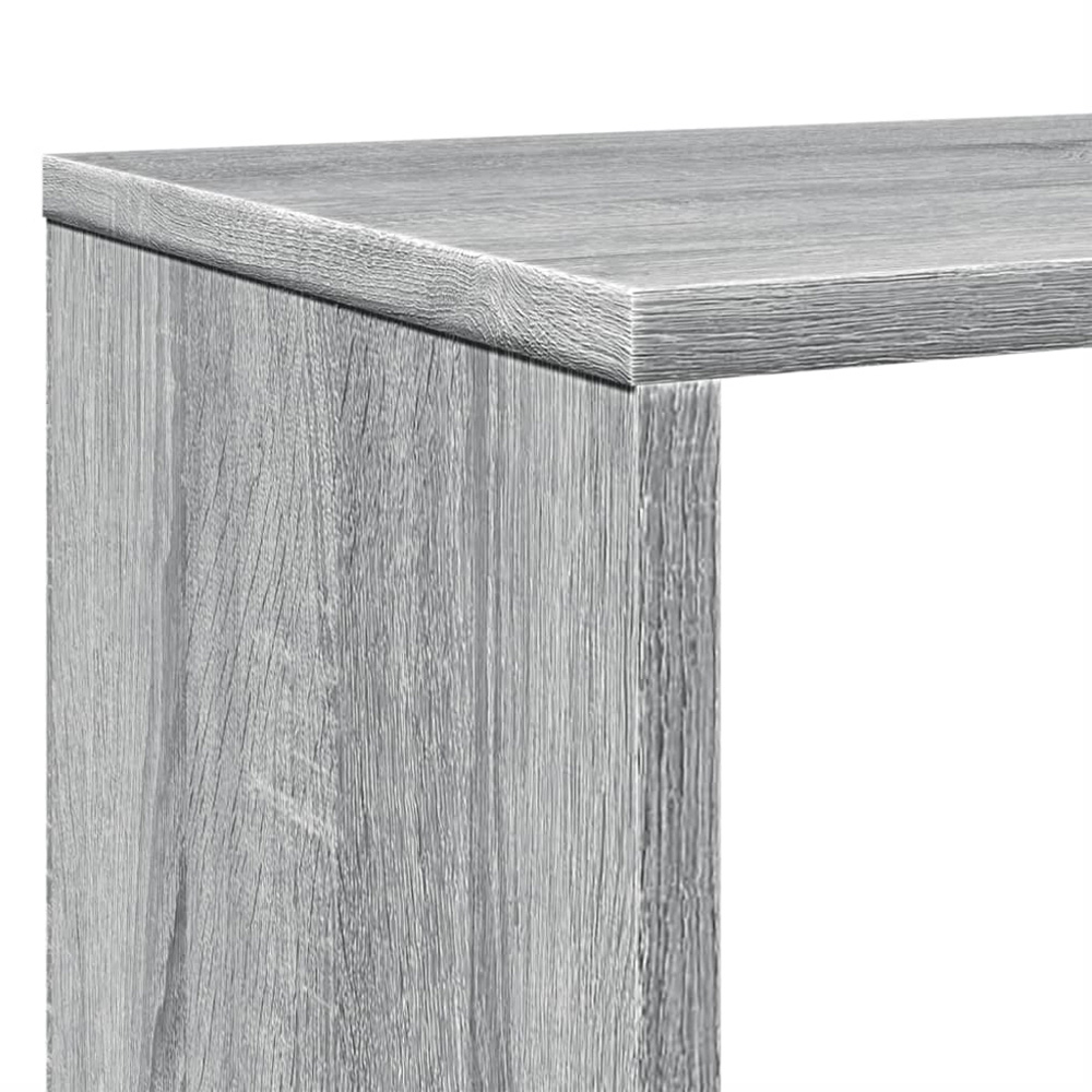 vidaXL 11 Shelf Grey Sonoma Bookcase Image 8