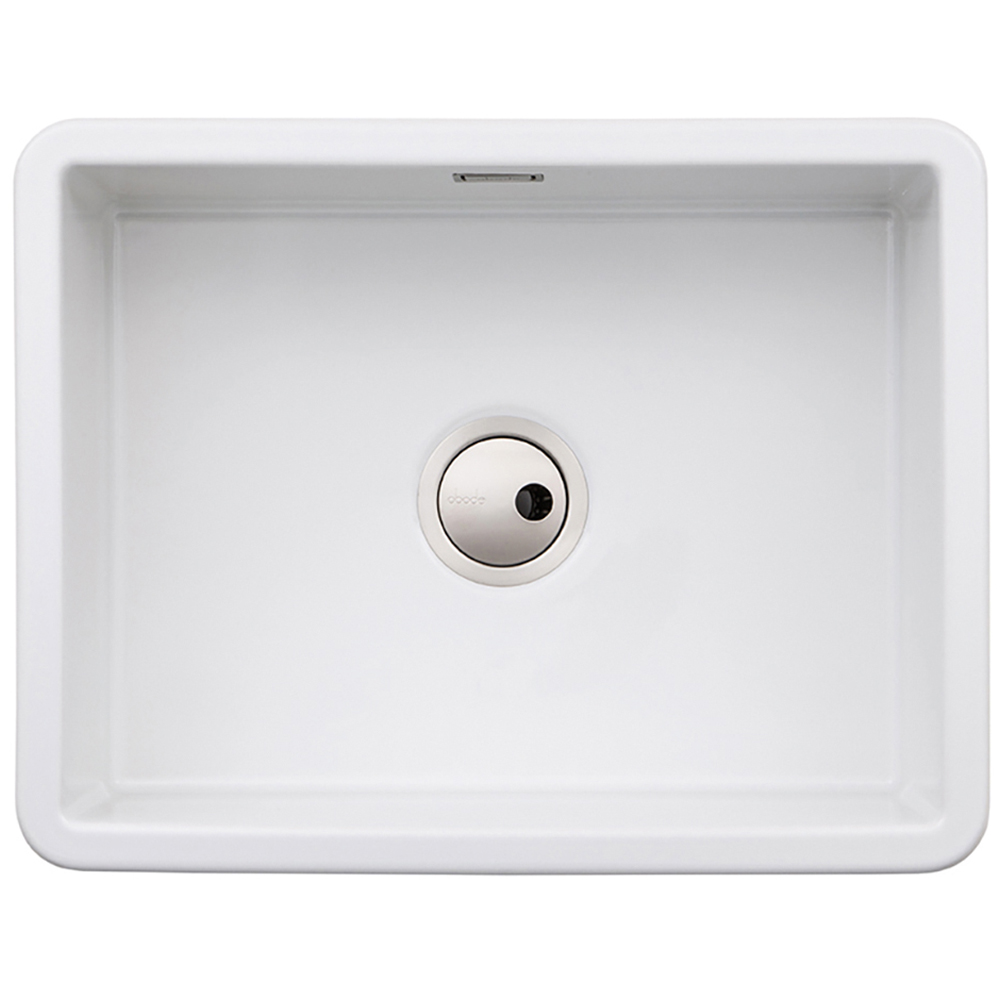 wilko Sandon Ceramic 1.0 Bowl Kitchen Sink 595mm Image 1