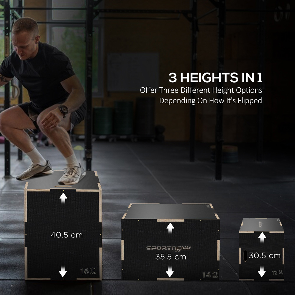 SPORTNOW Wooden Plyometric Jump Box Image 8