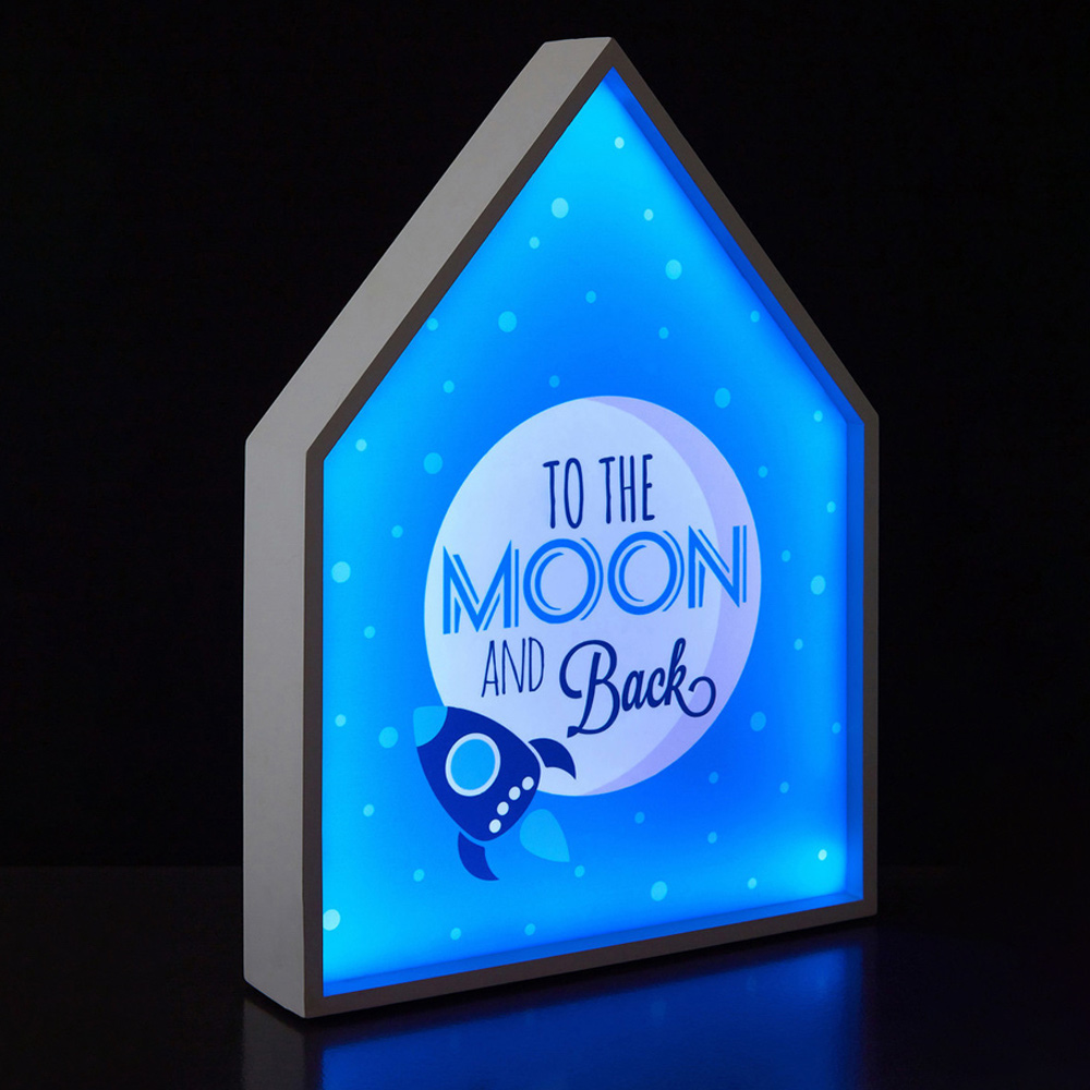 Premier Housewares To The Moon and Back LED Light Box Image 2
