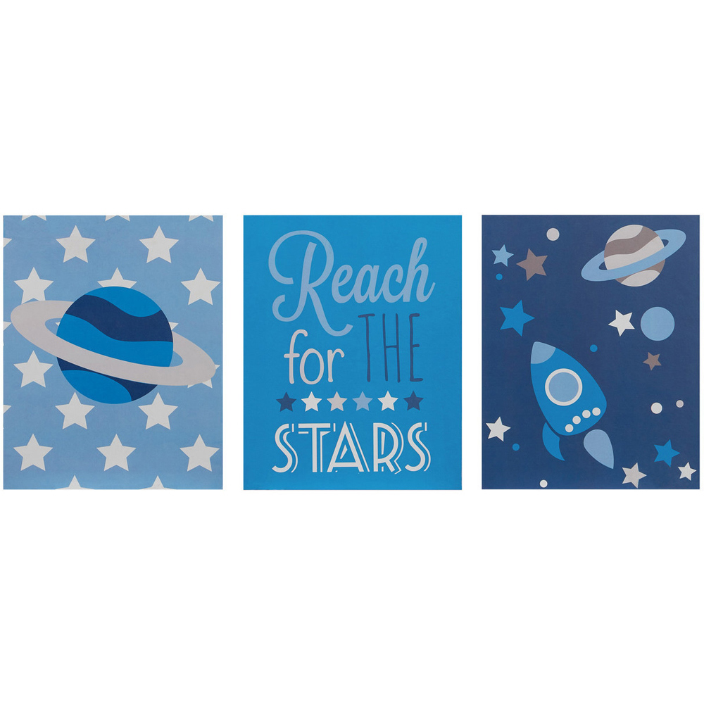 Premier Housewares Kids Reach For The Stars Wall Plaques 3 Set Image 1