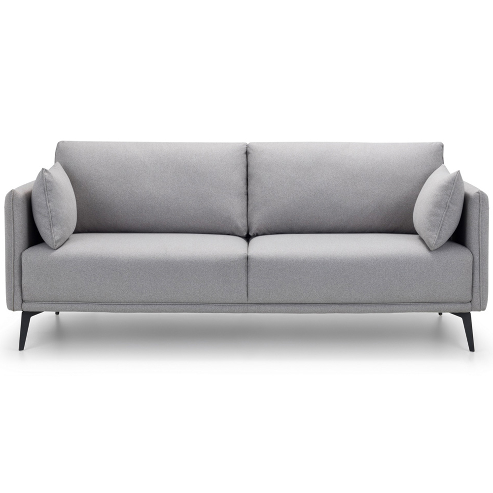 Julian Bowen Rohe 3 Seater Platinum Wool Sofa Image 3