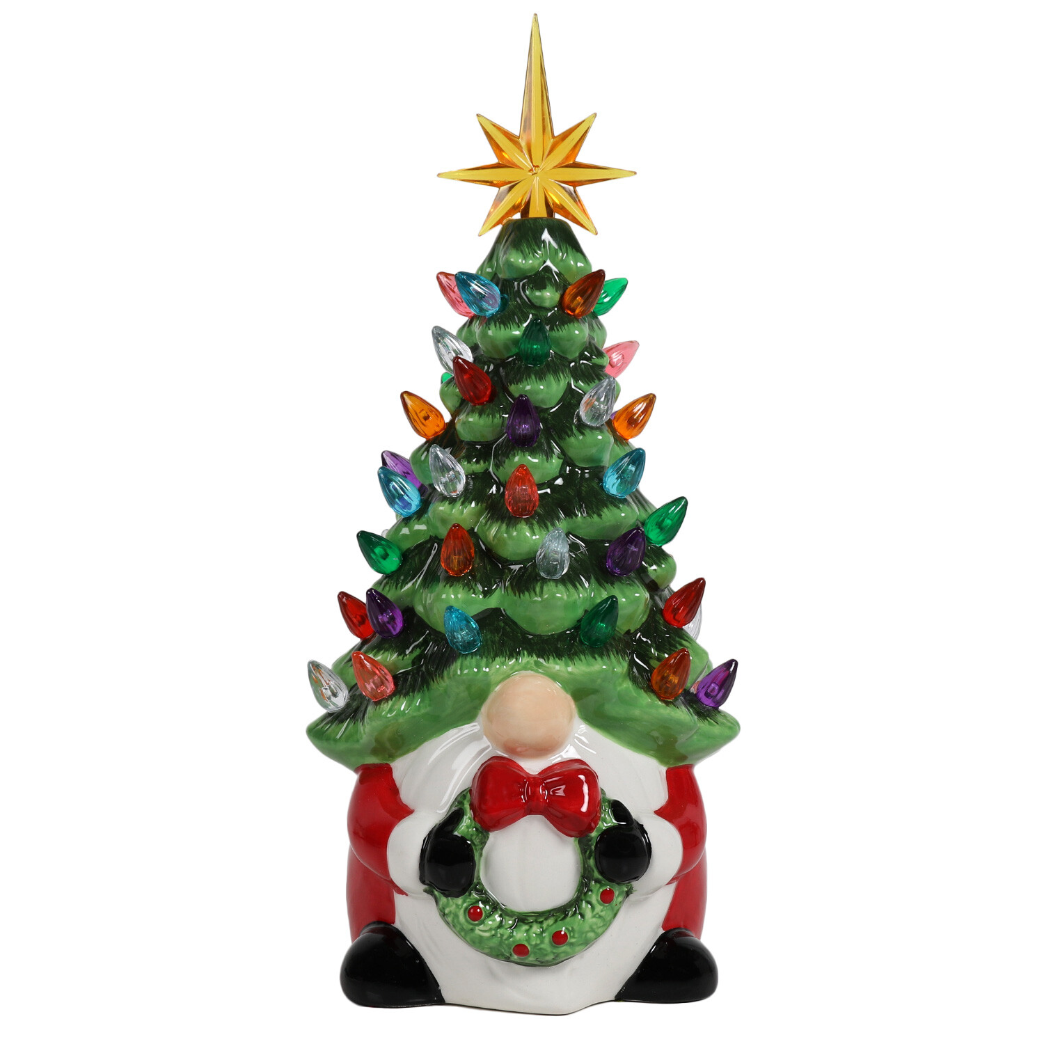 Christmas Gonk Tree With LEDs - Green Image 2