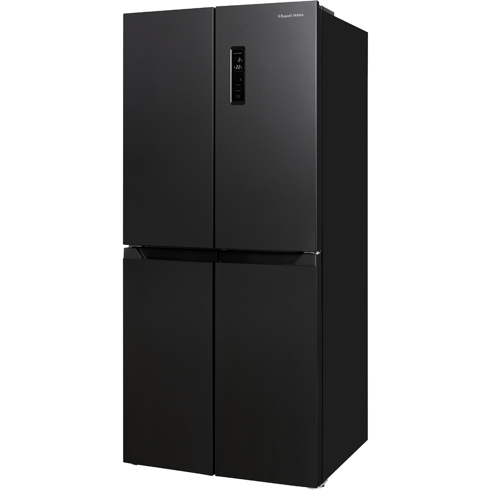 Russell Hobbs RH180A4FF802E1BS Black Steel 4 Door Fridge Freezer 421L Image 2