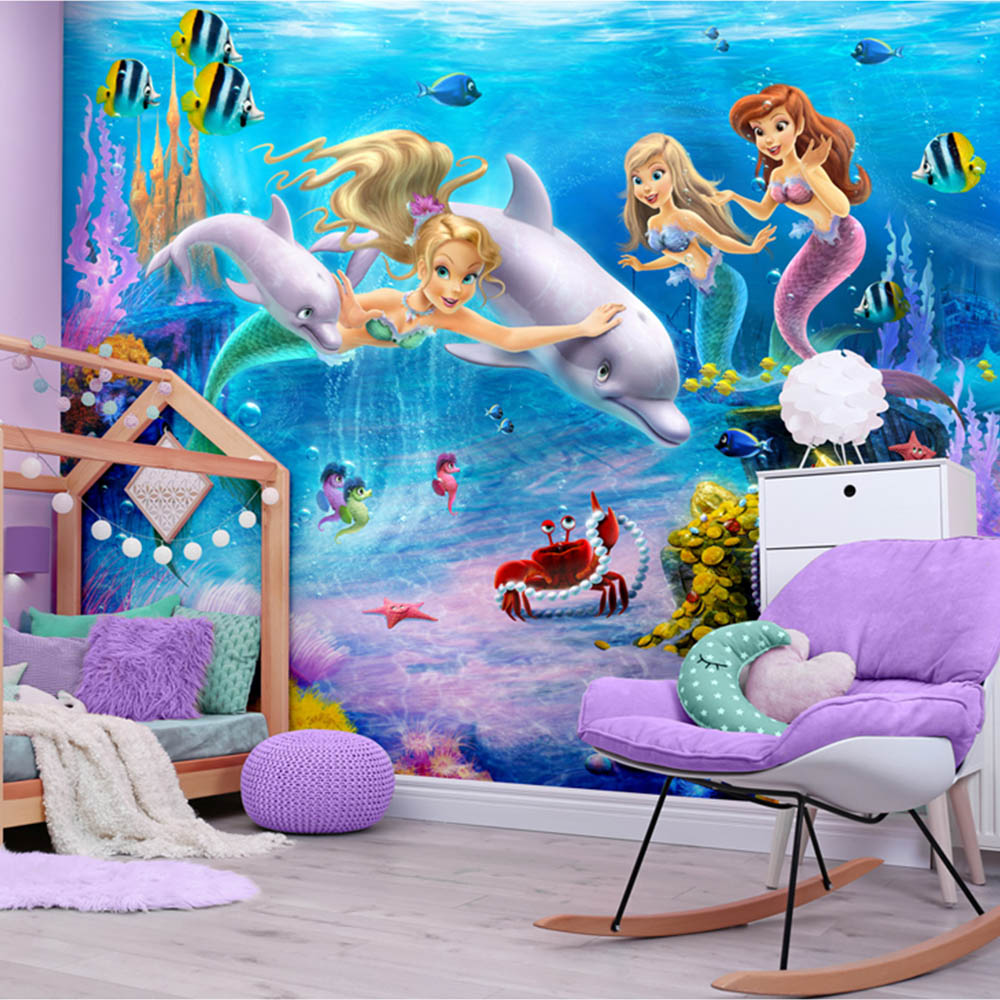 Walltastic Magical Mermaids Wall Mural Image 1