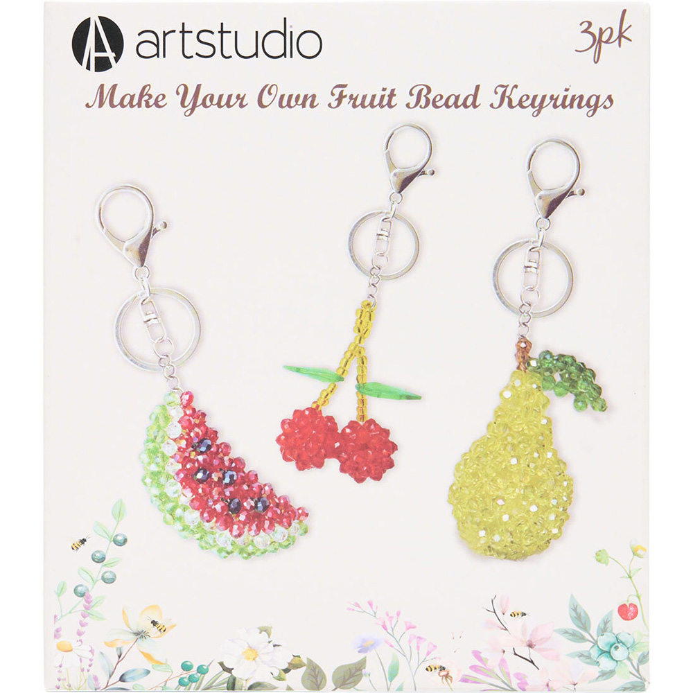 Make Your Own Fruit Bead Keyrings Kit Image 1
