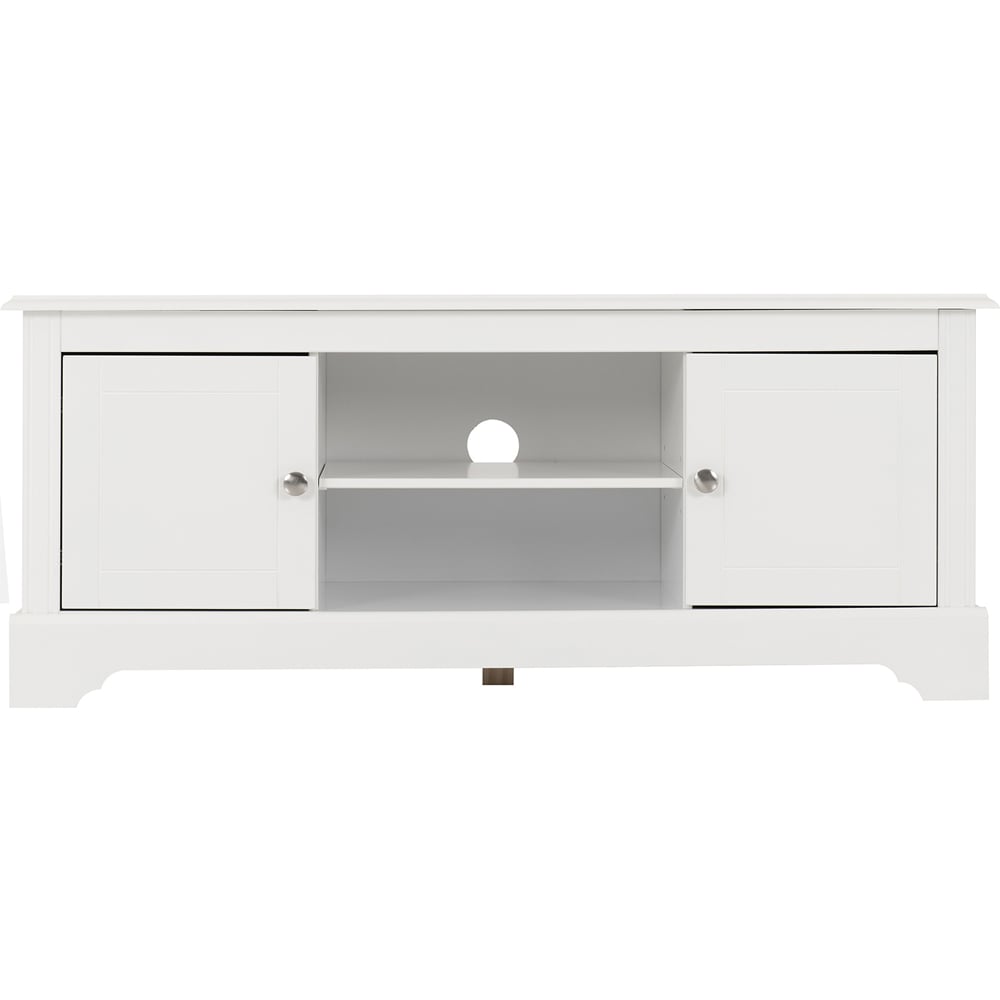 Seconique Stratford 2 Door White TV Unit Image 3