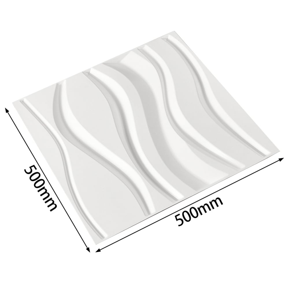 Living and Home 3D Wave Wall Panel 12 Pack Image 9