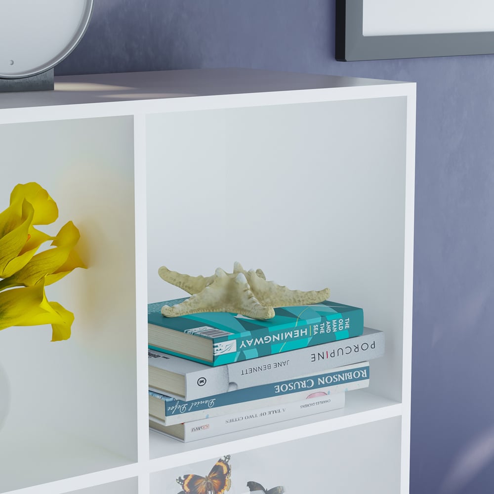 Vida Designs Durham 3 x 3 White Cube Storage Unit Image 5
