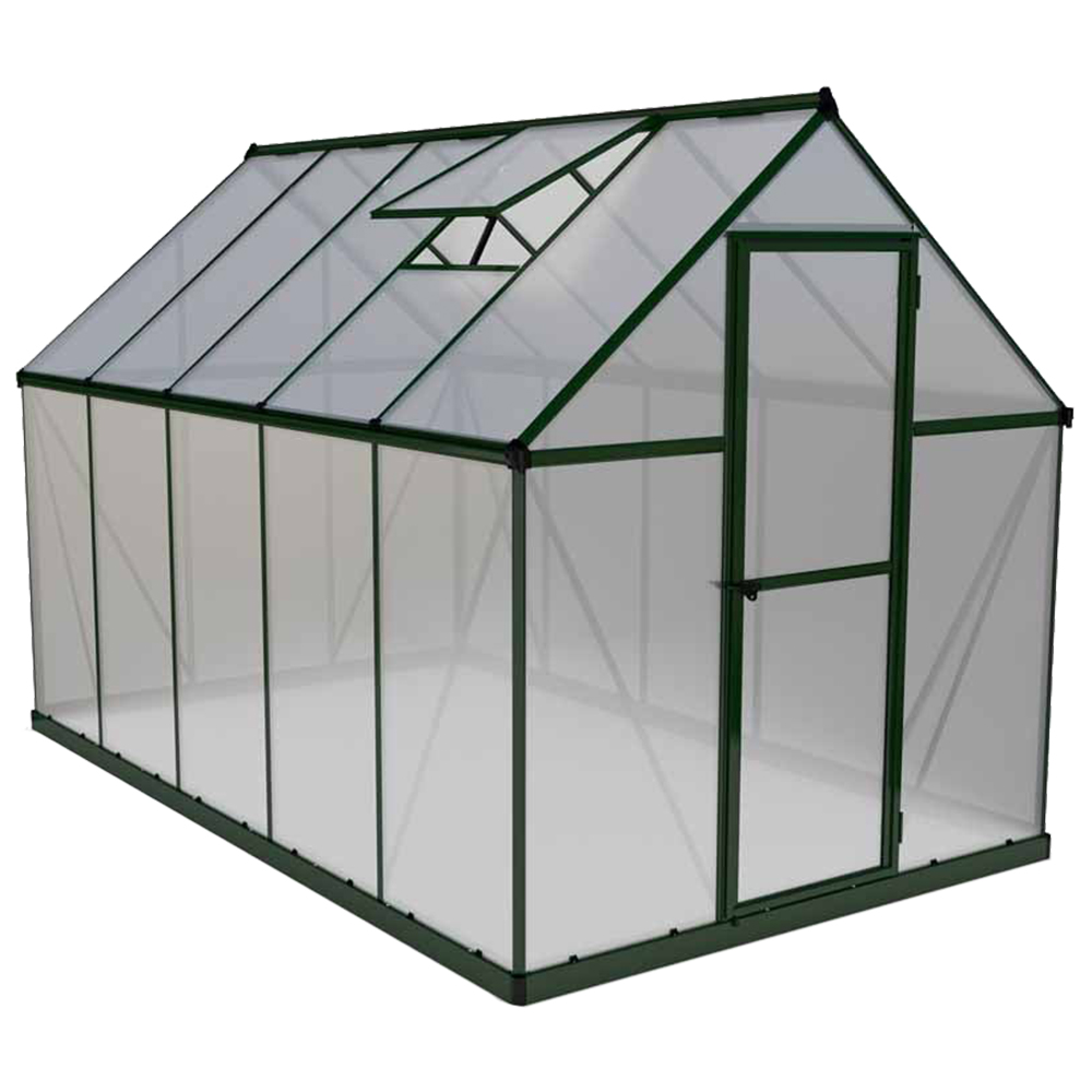 Palram Mythos Green Aluminium 6 x 10ft Greenhouse  Image 1