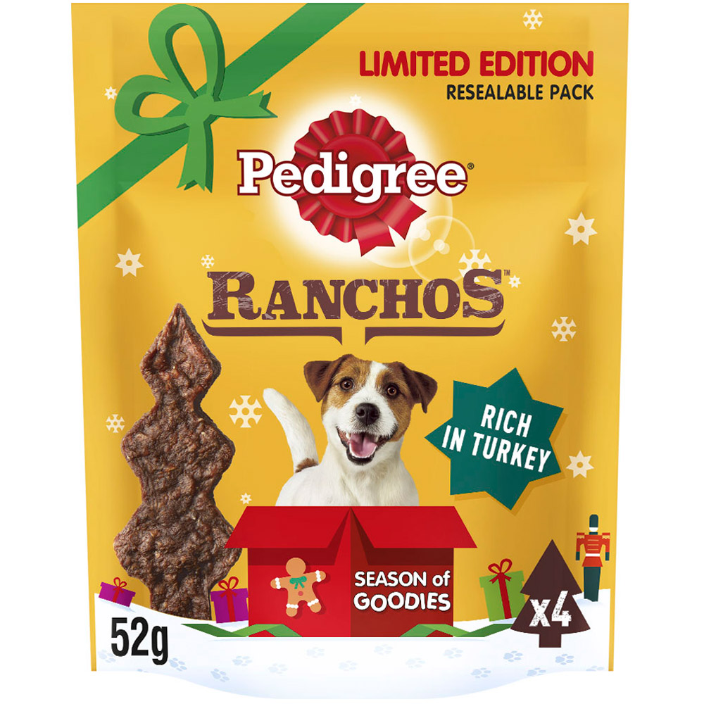Pedigree Ranchos Meaty Christmas Tree Dog Treats 52g Image 1