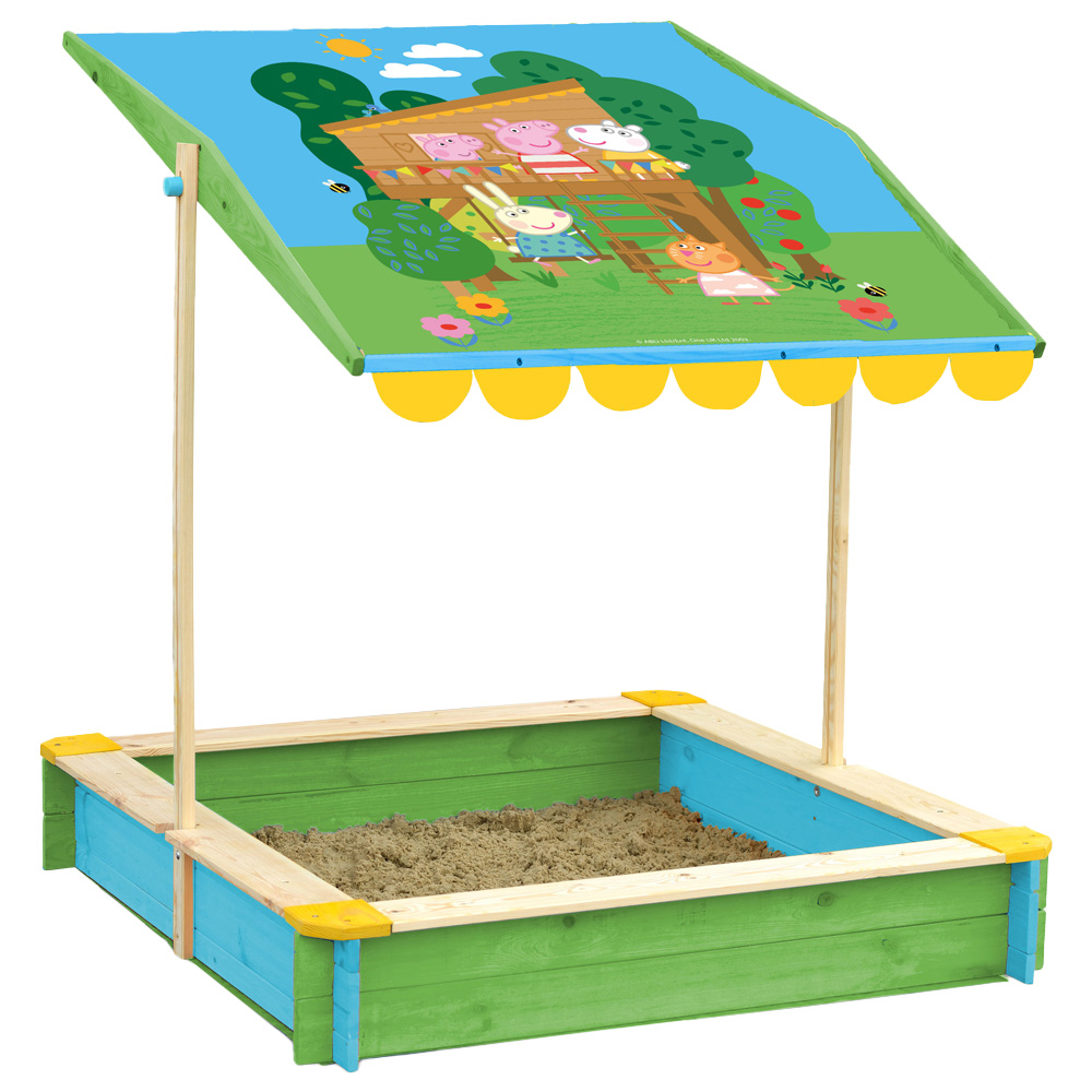 Peppa Pig Sandpit with Sun Roof Image 1