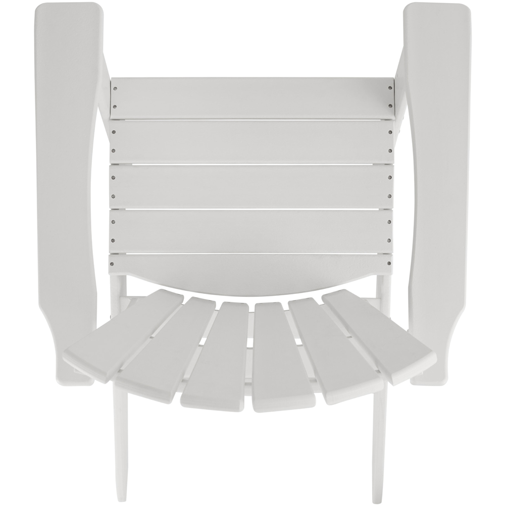 tectake Adirondack Design White Garden Chair Image 6