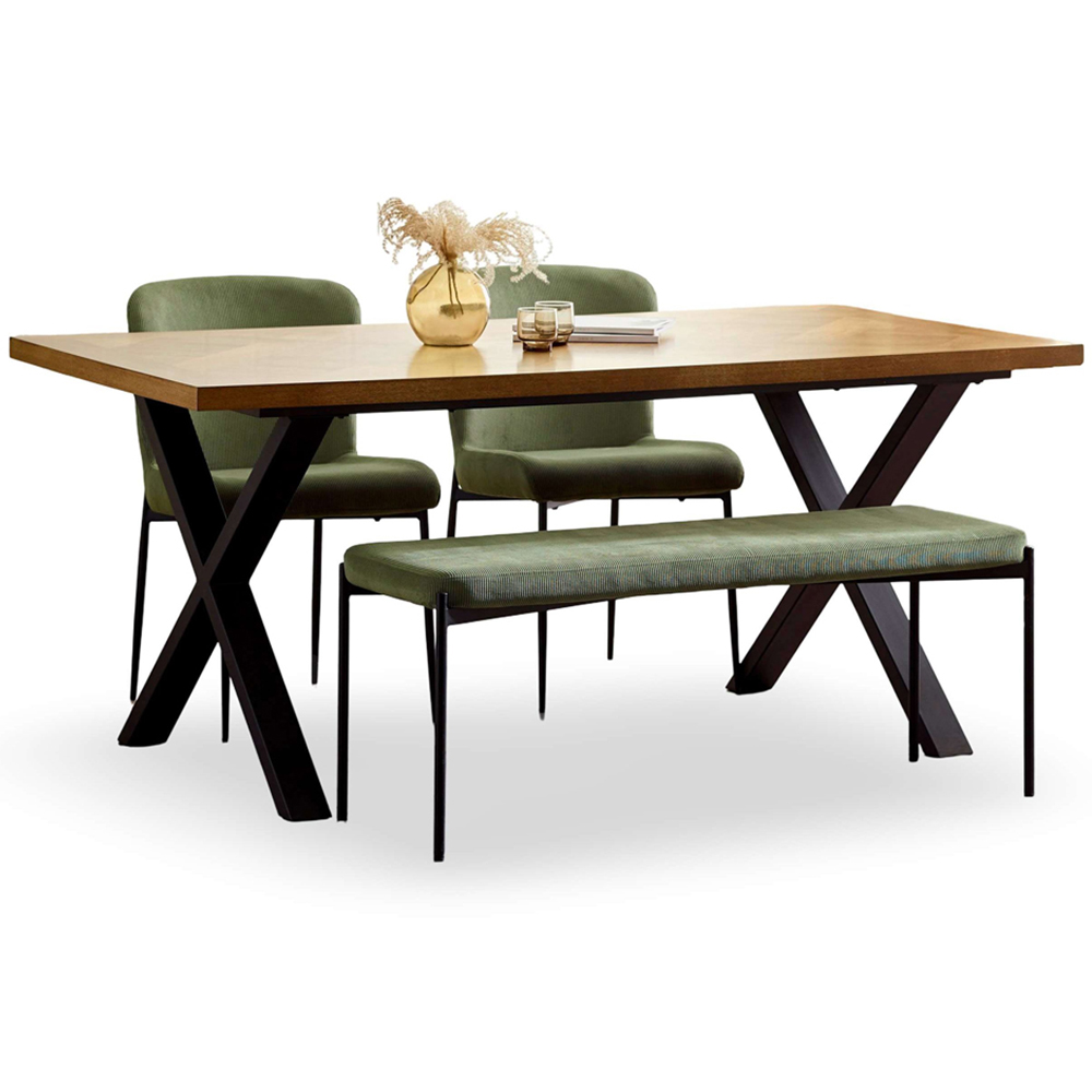 Julian Bowen Aron 6 Seater Wood Finish Dining Table Image 5