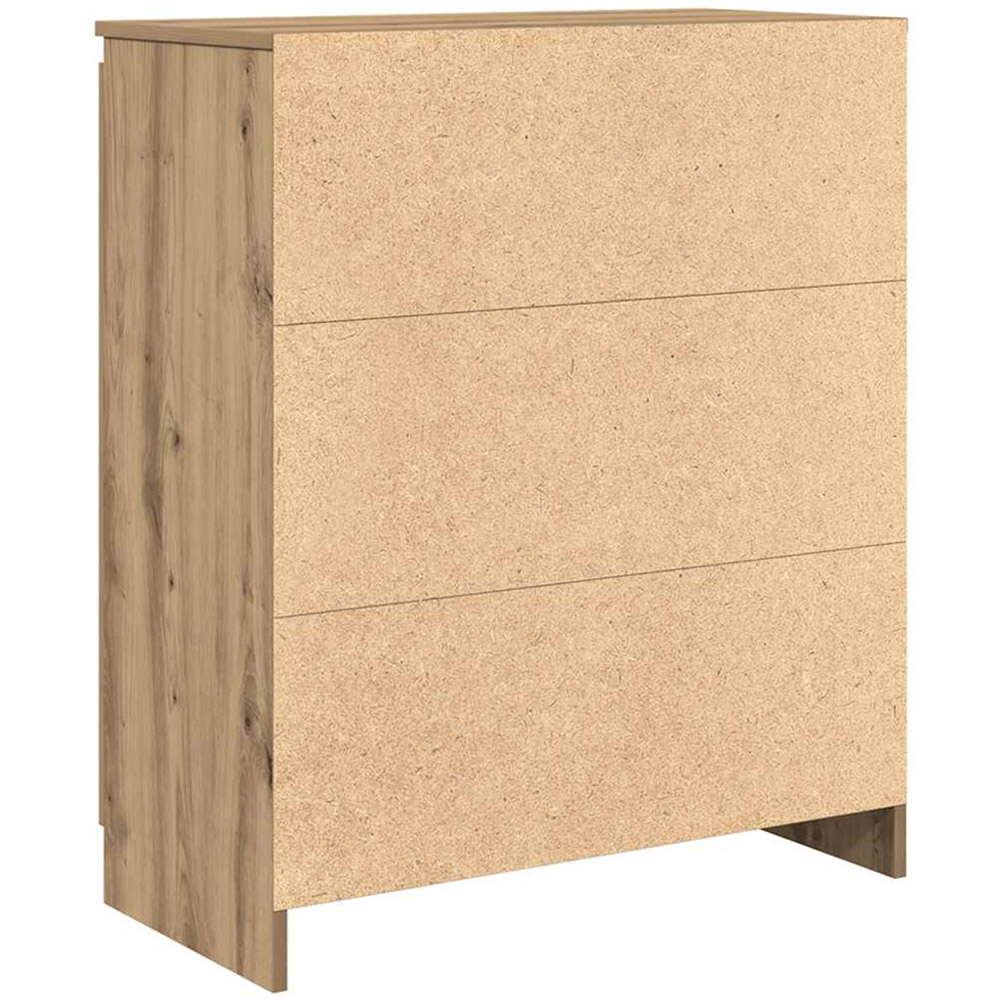 vidaXL Single Door 4 Drawer Artisan Oak Sideboard Image 8