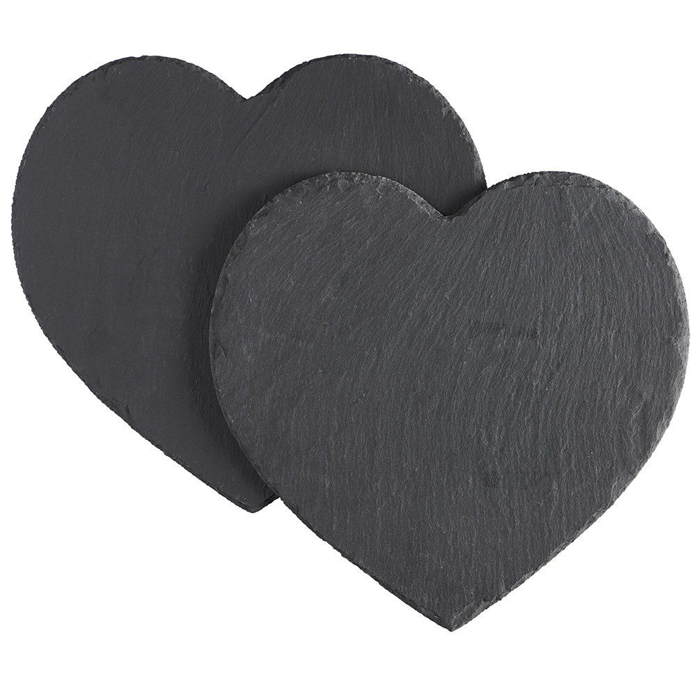 Wilko 2 pack Slate Heart Shaped Placemats Image 4